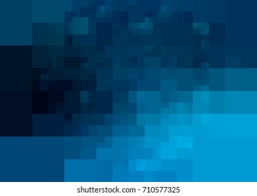 DARK BLUE vector polygonal illustration, which consist of rectangles. Rectangular design for your business. Creative geometric background in Origami style with gradient