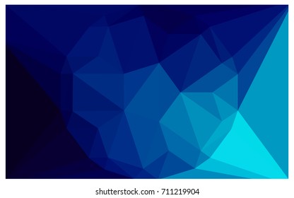 DARK BLUE vector polygonal illustration, which consist of triangles with a gemstone in center. Triangular design of a huge diamond for your business. Creative geometric background of gems.