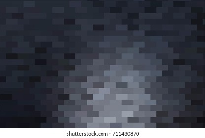 Dark BLUE vector polygonal illustration consisting of rectangles. Rectangular design for your business. Creative geometric background in origami style with gradient.