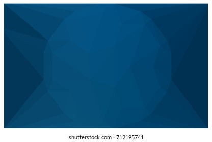 DARK BLUE vector polygonal illustration, which consist of triangles with a gemstone in center. Triangular design of a huge diamond for your business. Creative geometric background of gems.