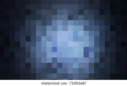 Dark BLUE vector polygonal illustration consisting of rectangles. Rectangular design for your business. Creative geometric background in origami style with gradient.