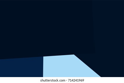 Dark BLUE vector polygonal illustration, which consist of rectangles. Rectangular pattern for your business design. Geometric background in Origami style with gradient. 