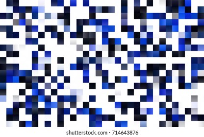 Dark BLUE vector polygonal illustration consisting of rectangles. Rectangular design for your business. Creative geometric background in origami style with gradient.