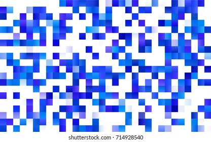 Dark BLUE vector polygonal illustration, which consist of rectangles. Rectangular pattern for your business design. Geometric background in Origami style with gradient. 