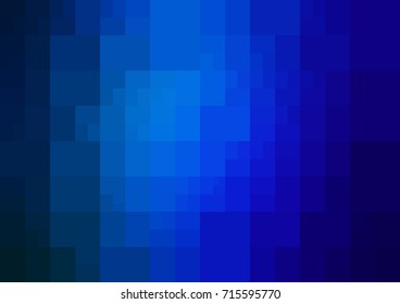 DARK BLUE vector polygonal illustration, which consist of rectangles. Rectangular pattern for your business design. Geometric background in Origami style with gradient. 