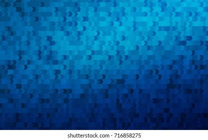 Dark BLUE vector polygonal illustration consisting of rectangles. Rectangular design for your business. Creative geometric background in origami style with gradient.