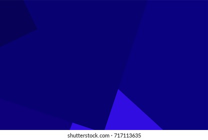 Dark BLUE vector polygonal illustration, which consist of rectangles. Rectangular pattern for your business design. Geometric background in Origami style with gradient. 