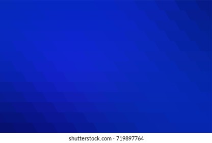 Dark BLUE vector polygonal illustration, which consist of rectangles. Rectangular pattern for your business design. Geometric background in Origami style with gradient. 