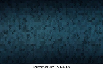 Dark BLUE vector polygonal illustration consisting of rectangles. Rectangular design for your business. Creative geometric background in origami style with gradient.