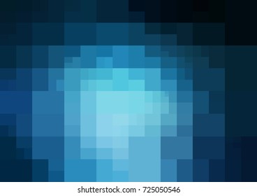 DARK BLUE vector polygonal illustration, which consist of rectangles. Rectangular pattern for your business design. Geometric background in Origami style with gradient. 