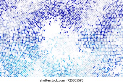 Dark BLUE vector polygonal illustration consisting of rectangles. Rectangular design for your business. Creative geometric background in origami style with gradient.