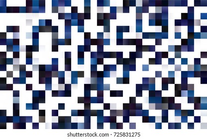 Dark BLUE vector polygonal illustration consisting of rectangles. Rectangular design for your business. Creative geometric background in origami style with gradient.