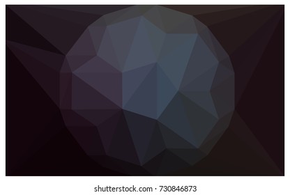 DARK BLUE vector polygonal illustration, which consist of triangles with a gemstone in center. Triangular design of a huge diamond for your business. Creative geometric background of gems.