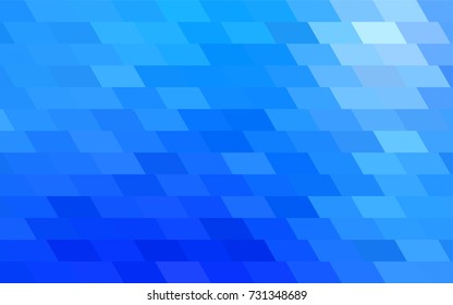 Dark blue vector polygonal illustration consisting of rectangles. Rectangular design for your business. Creative geometric background in origami style with gradient.