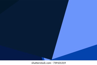 Dark BLUE vector polygonal illustration, which consist of rectangles. Rectangular pattern for your business design. Geometric background in Origami style with gradient. 