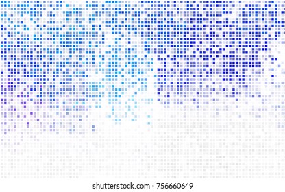Dark BLUE vector polygonal illustration consisting of rectangles. Rectangular design for your business. Creative geometric background in origami style with gradient.