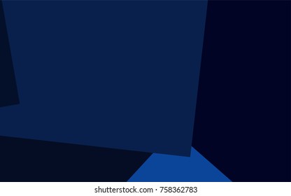 Dark BLUE vector polygonal illustration consisting of rectangles. Rectangular design for your business. Creative geometric background in origami style with gradient.
