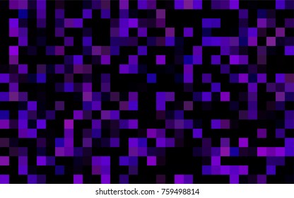 Dark BLUE vector polygonal illustration, which consist of rectangles. Rectangular pattern for your business design. Geometric background in Origami style with gradient. 