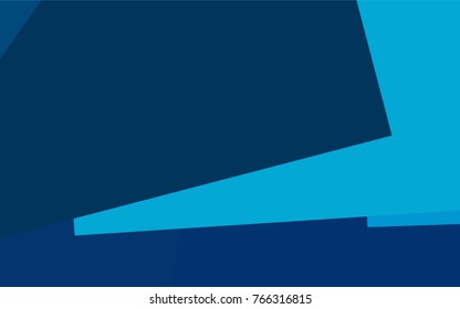 Dark BLUE vector polygonal illustration consisting of rectangles. Rectangular design for your business. Creative geometric background in origami style with gradient.