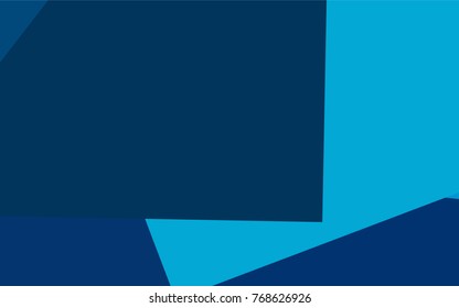 Dark BLUE vector polygonal illustration consisting of rectangles. Rectangular design for your business. Creative geometric background in origami style with gradient.