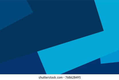Dark BLUE vector polygonal illustration consisting of rectangles. Rectangular design for your business. Creative geometric background in origami style with gradient.