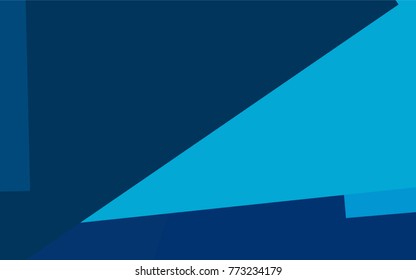 Dark BLUE vector polygonal illustration, which consist of rectangles. Rectangular pattern for your business design. Geometric background in Origami style with gradient. 