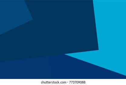 Dark BLUE vector polygonal illustration consisting of rectangles. Rectangular design for your business. Creative geometric background in origami style with gradient.