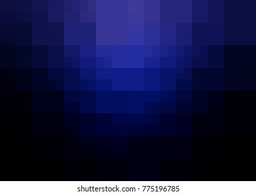 DARK BLUE vector polygonal illustration, which consist of rectangles. Rectangular pattern for your business design. Geometric background in Origami style with gradient. 