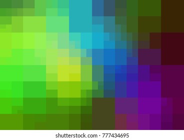 DARK BLUE vector polygonal illustration, which consist of rectangles. Rectangular pattern for your business design. Geometric background in Origami style with gradient. 