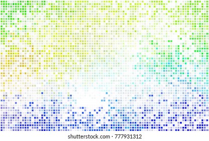 Dark BLUE vector polygonal illustration consisting of rectangles. Rectangular design for your business. Creative geometric background in origami style with gradient.