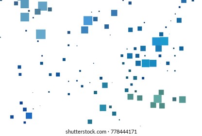 Dark BLUE vector polygonal illustration, which consist of rectangles. Rectangular pattern for your business design. Geometric background in Origami style with gradient. 