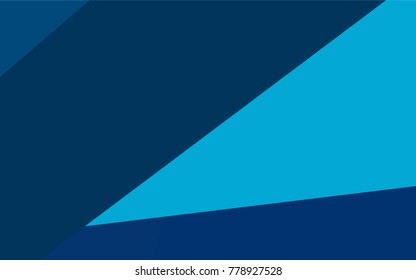 Dark BLUE vector polygonal illustration, which consist of rectangles. Rectangular pattern for your business design. Geometric background in Origami style with gradient. 