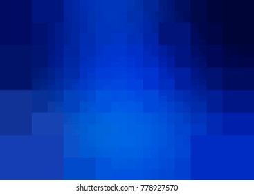 DARK BLUE vector polygonal illustration, which consist of rectangles. Rectangular design for your business. Creative geometric background in Origami style with gradient