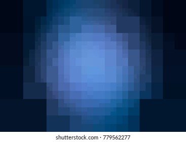 DARK BLUE vector polygonal illustration, which consist of rectangles. Rectangular design for your business. Creative geometric background in Origami style with gradient
