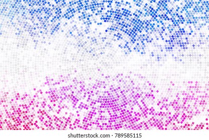 Dark BLUE vector polygonal illustration, which consist of rectangles. Rectangular pattern for your business design. Geometric background in Origami style with gradient. 