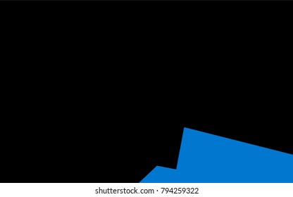 Dark BLUE vector polygonal illustration consisting of rectangles. Rectangular design for your business. Creative geometric background in origami style with gradient.