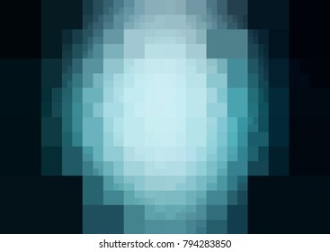 DARK BLUE vector polygonal illustration, which consist of rectangles. Rectangular pattern for your business design. Geometric background in Origami style with gradient. 