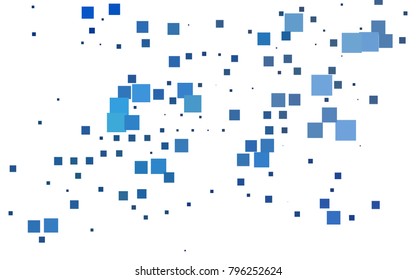 Dark BLUE vector polygonal illustration consisting of rectangles. Rectangular design for your business. Creative geometric background in origami style with gradient.