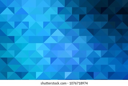 Dark BLUE vector polygonal pattern. An elegant bright illustration with gradient. Brand-new design for your business.