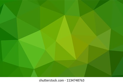 Dark BLUE vector polygonal pattern. Geometric illustration in Origami style with gradient.  Pattern for a brand book's backdrop.