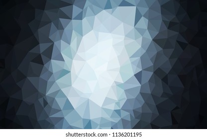 Dark BLUE vector polygonal pattern. Modern abstract illustration with triangles. A new texture for your web site.