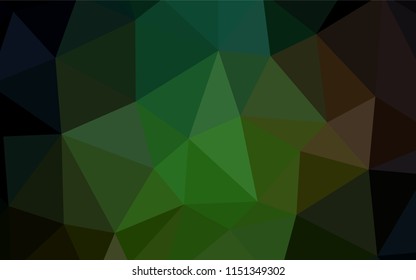 Dark BLUE vector polygonal pattern. Colorful illustration in polygonal style with gradient. Pattern for a brand book's backdrop.