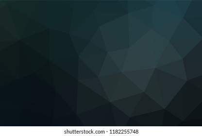 Dark BLUE vector polygonal pattern. Modern geometrical abstract illustration with gradient. The textured pattern can be used for background.
