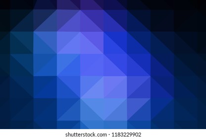 Dark BLUE vector polygonal pattern. Colorful illustration in polygonal style with gradient. Template for cell phone's backgrounds.