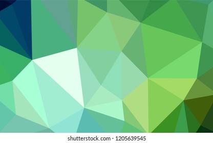 Dark BLUE vector polygonal pattern. A completely new color illustration in a polygonal style. Template for cell phone's backgrounds.
