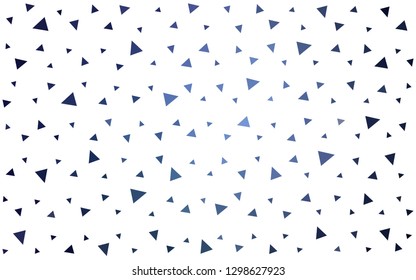 DARK BLUE vector  polygonal pattern. Geometric illustration in Origami style with gradient.  Textured pattern for your backgrounds.
