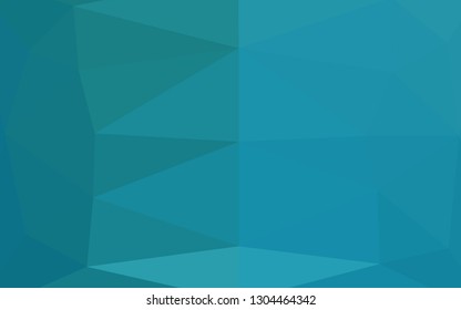 Dark BLUE vector polygonal pattern. A sample with polygonal shapes. Triangular pattern for your business design.