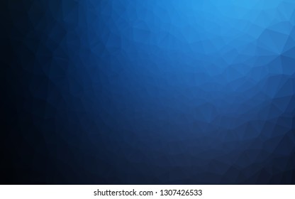 Dark BLUE vector polygonal pattern. Colorful abstract illustration with gradient. Completely new template for your business design.