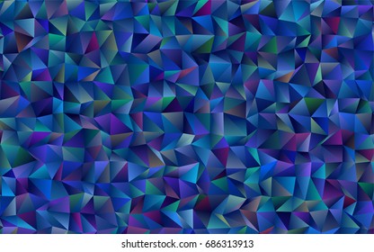 Dark BLUE vector polygonal pattern. Shining colored illustration in a brand-new style. The completely new template can be used for your brand book.