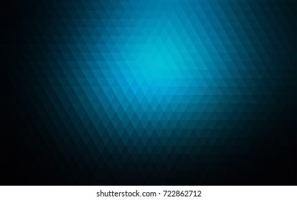 Dark BLUE vector polygonal pattern. An elegant bright illustration with gradient. Brand-new design for your business.